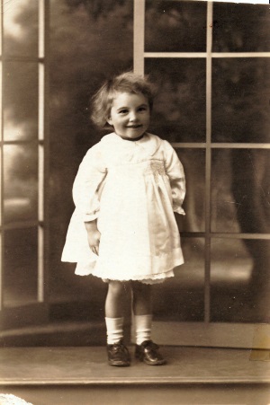 Girl on windowsill