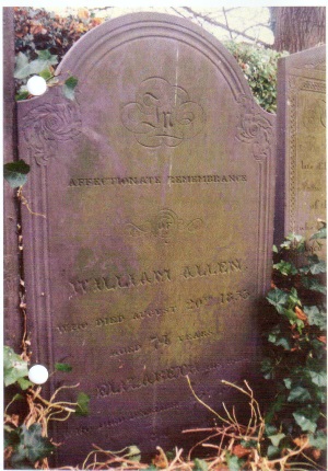 William Allen's Headstone